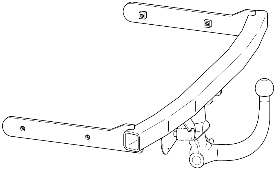 Complete FIXED Towbar For Citroen C1 2005-2014 + 7-pin Universal - View #3