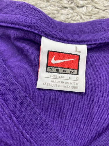 LSU Tigers Shirt Women Large Graphic Purple Team Nike 2007 V Neck NCAA - Picture 3 of 10