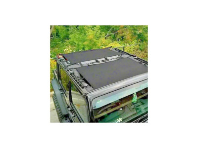 Dirty Dog 4x4 Sun Screen Rear Seat - for Jeep JK & JKU 4 Door- Black