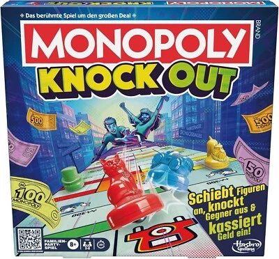Hasbro Monopoly Knockout Brettspiel Gesellschaftsspiel DE Version NEU OVP  - Bild 1 von 4