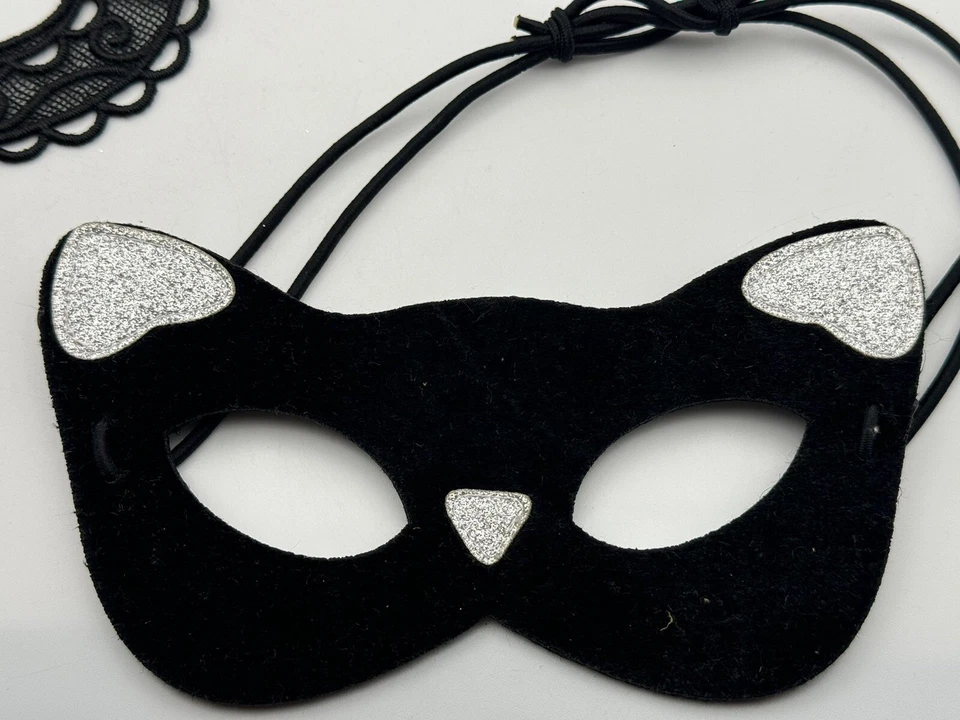 Máscaras venezianas 3D conjunto cosplay de 4 diamantes e renda de metal - Imagem 4 de 4