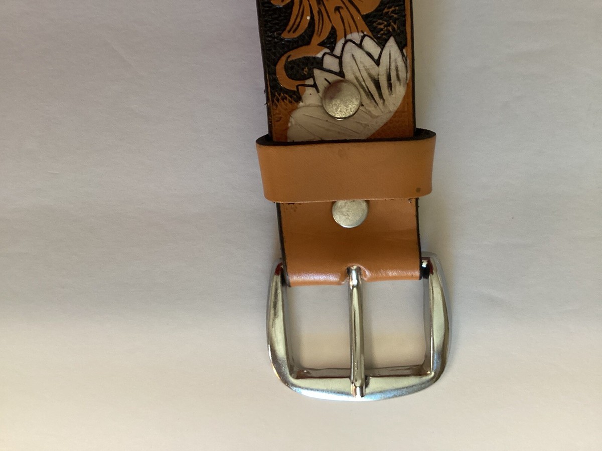 Embossed Western Leather Belt Cowboy Rodeo Banda Casual 