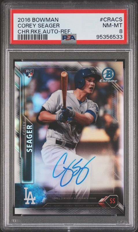 2016 Bowman - Chrome Rookie Autographs Refractor #CRA-CS Corey Seager /499 RC