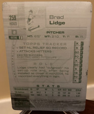 Brad Lidge - 2005 Topps Total Printing Press Plate - 1/1 - Houston Astros