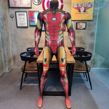 Movie Iron Man Adult/Kids Cosplay Costume Jumpsuit Halloween Bodysuit Men Suit