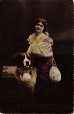 CPA AK Easter Greetings DOGS (729429)