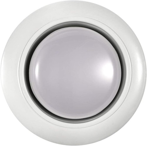 Commercial Electric 5 in. White LED Swivel Baffle Round Trim New Construction - Picture 2 of 4