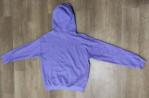 Y2K Obey Hoodie Atomic Heart Purple Grunge Baggy Sweatshirt Gr. Medium - Bild 5 von 7
