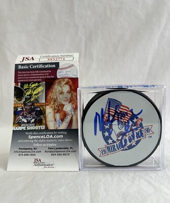 Mike Eruzione Gold Medal 1980 Philadelphia Firebirds Signed Auto