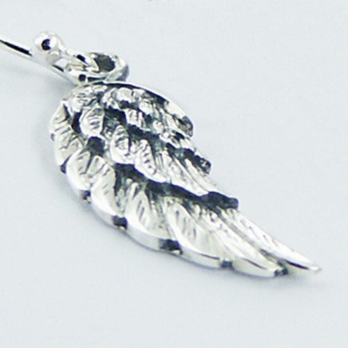 Realistic Antiqued Sterling Silver Wing Dangle Earrings 2.85 Grams NEW - Picture 4 of 4