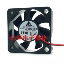 Delta AFB0524HHB 5015 DC24V 0.17A 5CM 2-Wire Dual Ball Inverter Cooling Fan
