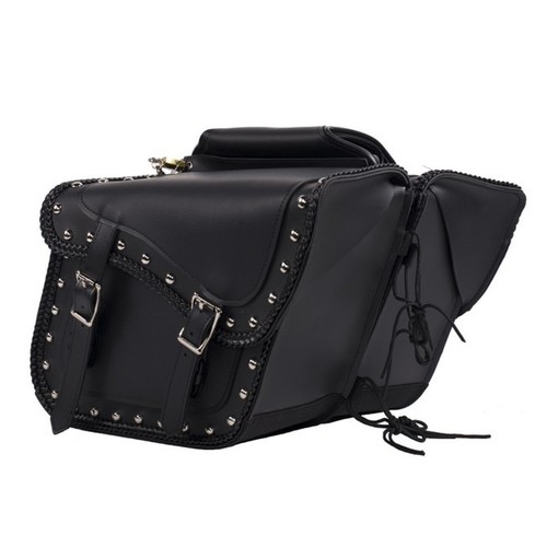 HONDA SHADOW ACE SPIRIT 750 HARD WATERPROOF BRAIDED SADDLEBAGS ZIPOFF