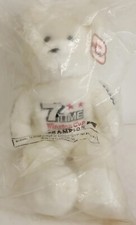 Gold 'N Bears Plush White Bear Dale Earnhardt 7 Time Winston Cup Champion Sealed