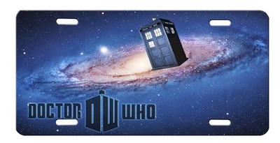 Dr Who Tardis In Space Continum High Gloss License Plate Worm Hole