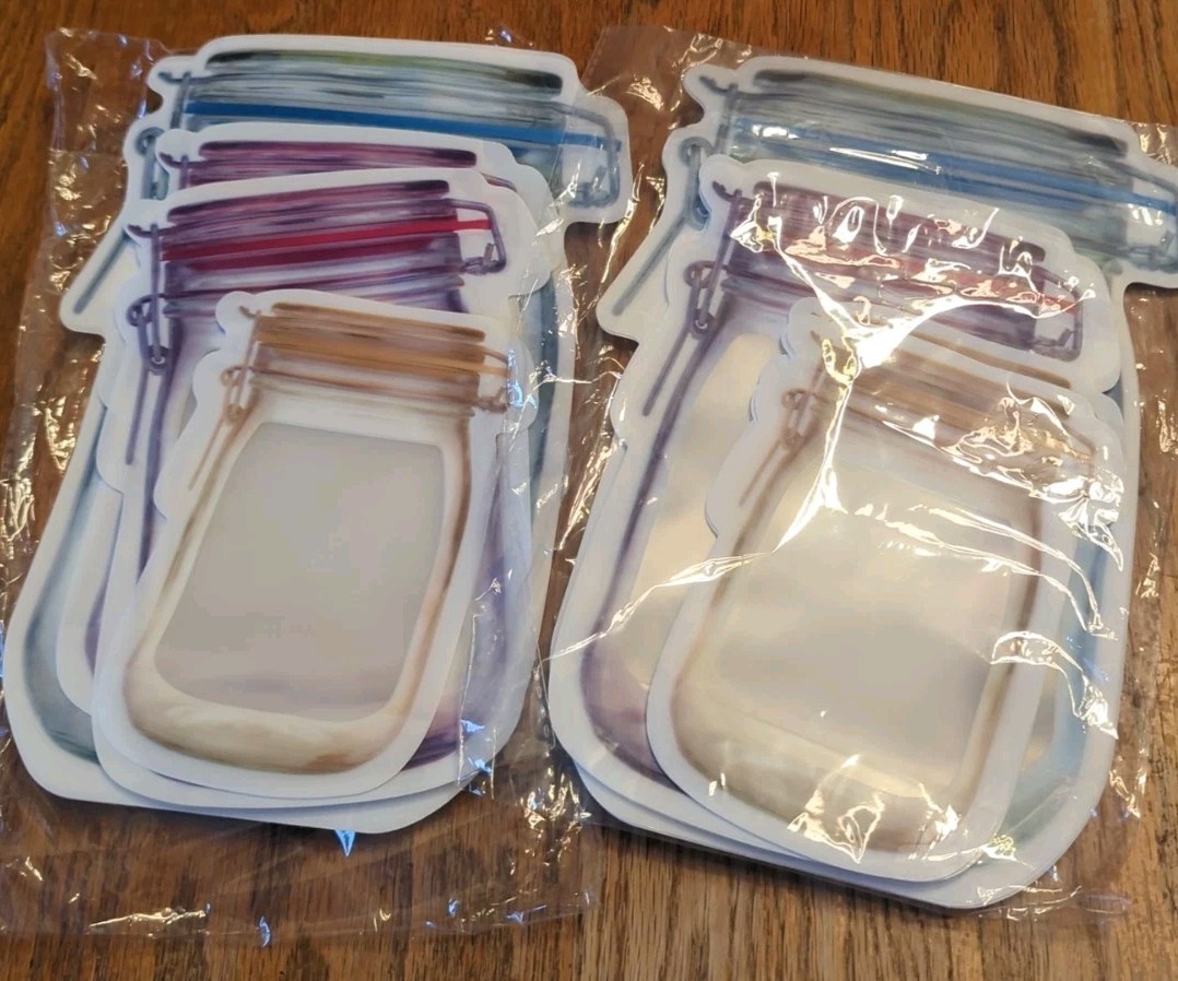 Bags Zipper Food Storage Bags Snack Ziplock Bags Reusable