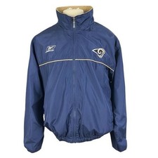 Reebok Vintage St Louis Rams NFL Matching Jacket and Sweat Pants Mens S
