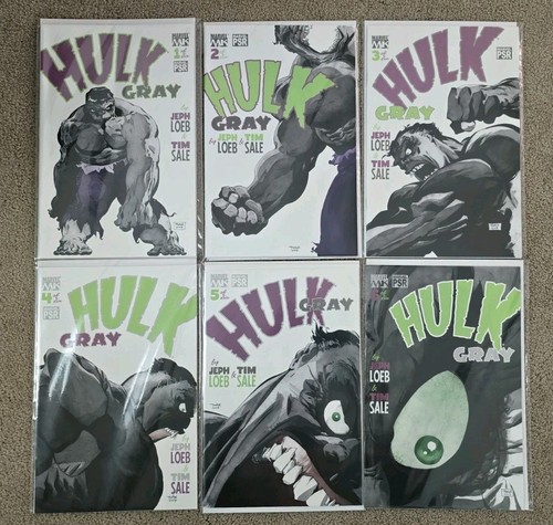 Marvel KNIGHTS HULK GRAY #1 - 6 COMPLETE SET NM JEPH LOEB & TIM SALE