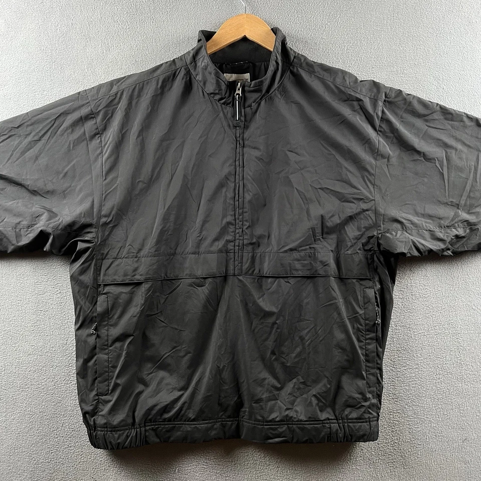 Куртка мужская Rolex XL черная ветровка рукав 3/4 1/2 на молнии функциональная для гольфа винтажная - Изображение 4 из 4