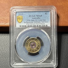 Australia 2023 $2 Indigenous Military Service -PCGS MS65#011