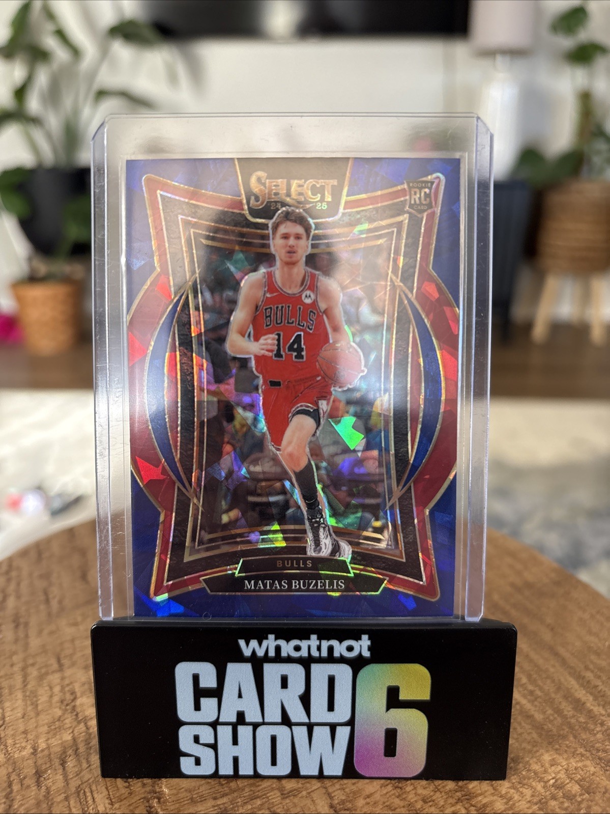 2024-25 Panini Select - Concourse Matas Buzelis #70 Blue Cracked Ice Prizm (RC)