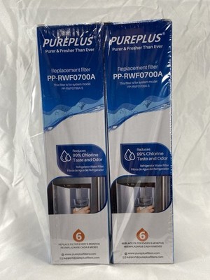 TWO PACK PurePlus PP-RWF0700A Replacement Refrigerator Water Filter New