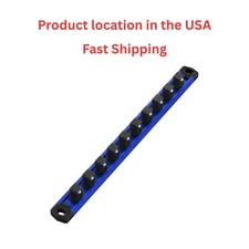 WORKPRO Magnetic Socket Organizer, 3/8-Inch Drive Aluminum Alloy Socket Rail, He