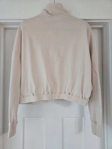VUORI Sunnyside Half-Zip Pullover Sweatshirt WOMENS LARGE Alabaster Beige TERRY - Picture 6 of 8