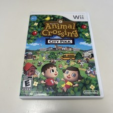 Animal Crossing City Folk (Nintendo Wii, 2008) CIB Complete W/ Manual Fast Ship