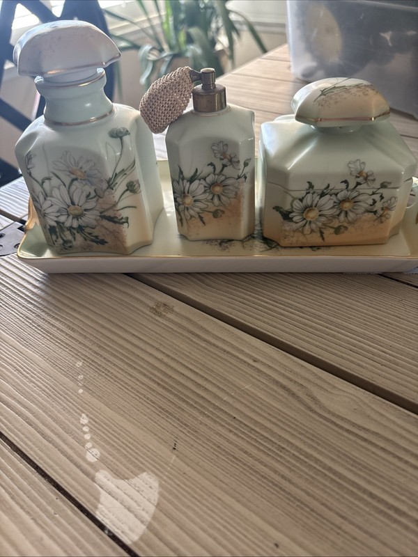 Limoges  4 Piece  Dresser Set  -  Unusual Find