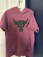 Youth Medium Under Armour Short Sleeve Hoodie Project Rock