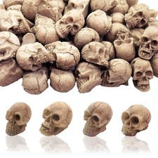 Halloween Mini Skull Figurine 20pcs Halloween Mini Skull Heads Decoration Res...