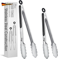 Edelstahl-KüChenzange Set 3-7 Zoll HitzebestäNdig, Grillen, Servieren, Kochen