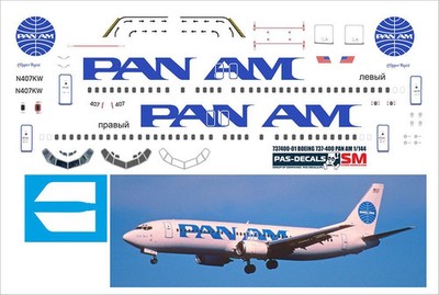1/144 PAS-DECALS Boeing 737-400