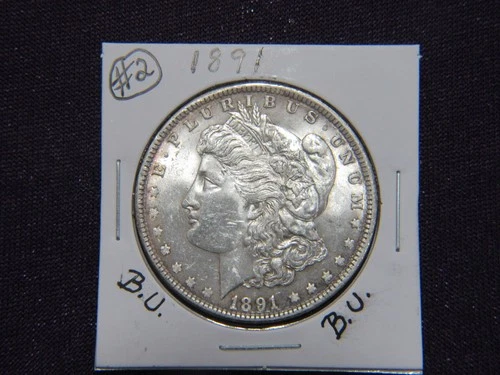 1891-P Morgan dollar in B.U. condition # 2