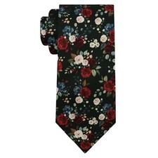 Flower Mens Ties, Elegant Floral Ties for Men Self-tied Men's White Red Flower