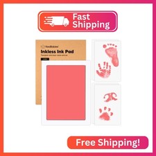 1-Pack Inkless Baby Hand and Footprint Kit - Mess Free Ink Pad for Newborn Keeps