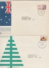 Australia 2 Sigma cachet FDC  1968 C. Chisholm 1972 Xmas fair/condition