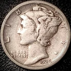 1926 S Mercury Dime - Fine - 90% Silver Winged Liberty 10C
