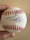 LOOK!💥 ATHLETICS Prospect JT GINN Signed Rawlings OAL Baseball 98 MPH Sinker 💥