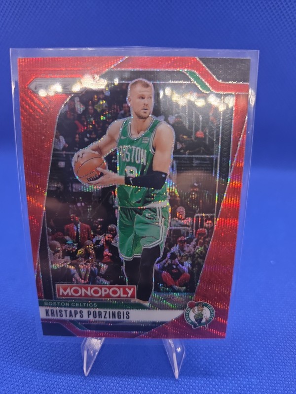 2024-25 Panini Prizm Monopoly - Kristaps Porzingis #18 Ruby Wave Prizm