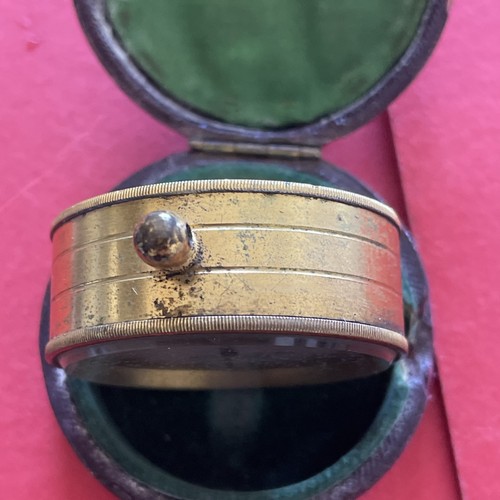 Antique A DOBBIE & SON brass pocket barometer untested for restoration.See pics - Picture 7 of 23
