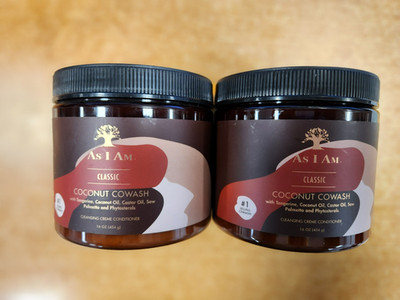 2 Pk: As I Am Classic Coconut Cowash Cleansing Creme Conditioner 16 oz ea. W2B