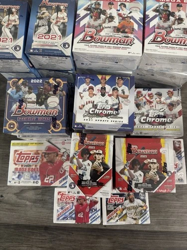 HUGE lot Sealed 2021 2022 2023 Topps & Bowman Baseball- Sapphire Chrome Update +
