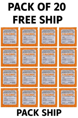 Calcirol 60,000 IU Granules x20 | Vitamin D3 for Bone Health & Immunity