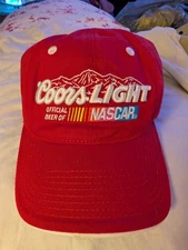 Vintage Coors Light Official Beer Of NASCAR Red Cap "The Game" New