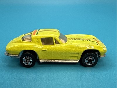 1991 Hot Wheels Color Racer green/yellow Split Window 63 Corvette Color Changer