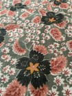 Vintage 35” Blue Ridge Winkler Textiles 1978 Green Floral Printed Voile Fabric — photo 9
