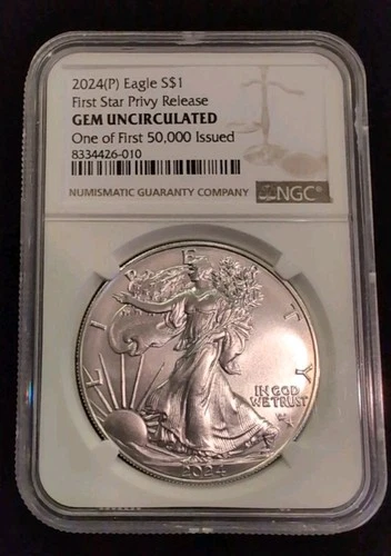 2024(P) Eagle S$1 First Star Privy Release GEM UNC - One Of First 50,000 Issued