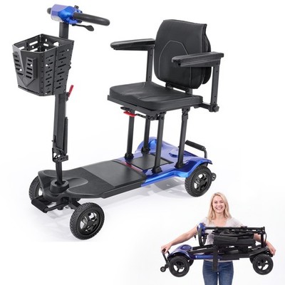 TopMate Elektro Seniorenmobil Mobilitätsroller, faltbar & leicht, 29KM | 6km/h