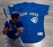 1994 RARE! AUTHENTIC VINTAGE TORONTO BLUE JAYS MOLITOR RUSSELL 48 XL  
